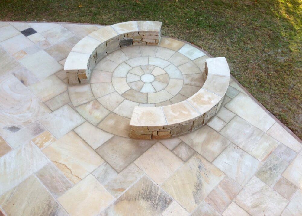 Mint Fossil 2.7m Circle With Squaring Off Kit – Infinite Paving
