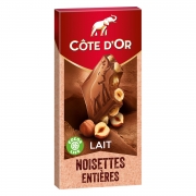 Bloc chocolat au lait & noisettes entières – Belgian milk chocolate & hazelnut – Côte d’Or, 180g – Chanteroy – Le Vacherin Deli