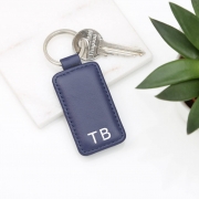 Personalised Italian Leather Initial Keyring – Hurley Burley