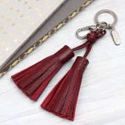 Personalised Luxury Nappa Leather Tassel Bag Charm – Hurley Burley