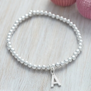 Personalised Sterling Silver Initial Ball Bracelet – Hurley Burley