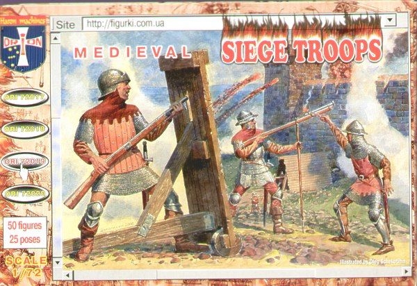 Orion 1/72 Medieval Siege Troops – # 72019 – Model Hobbies