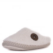 Pandora Luxury Faux Fur Mule Slippers – Small – Cream / Gingerbread – Women’s – Bedroom Athletics