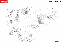 Ryobi – Spare Part – Housing For Petrol Brush Cutter – PBC3046YE – Housing – Genuine Replacement Part