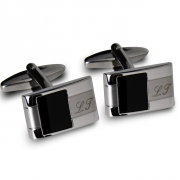 Personalised Engraved Onyx Cufflinks