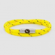 Psychedelic Yellow – Silver – Double Wrap – Boing Apparel- Boing Jewellery