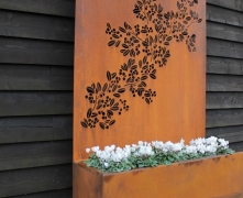 Corten Steel Integrated Trellis Planter – Garden Arches, Trellises, Arbors & Pergolas – Stark & Greensmith