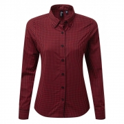 Premier Women&apos;s Maxton Check Long Sleeve Shirt SIZE: XS, COLOUR: