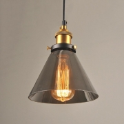 Vintage Pendant Glass Lights Smoky grey-B 18.5CM – Decked Deco LTD