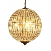 Vintage Crystal Pendant Light Bronze – Diameter 45cm – Decked Deco LTD