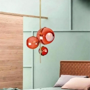 Blush Red Chic Glass Pendant Light – Decked Deco LTD