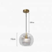 Minimalist Pendant Glass Lights Diameter 15cm – Decked Deco LTD