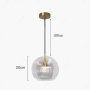 Minimalist Pendant Glass Lights Diameter 20cm – Decked Deco LTD