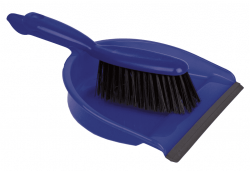 Professional Dustpan & Brush Set – Soft Bristles – Blue – North Star Supplies