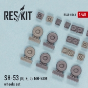 ResKit 1/48 Sikorsky CH-53E/MH-53E Wheels – # 48-0063 – Model Hobbies