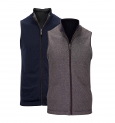 Reversible Gilet- Charcoal / Navy (Black Trim) M