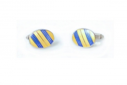 Robert Old Mens Gold and Royal Blue Oval Cufflinks – Robert Old & Co