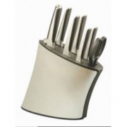 Rockingham Forge Knife Block Set Metallic – 9pce