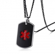 Admiral Medical Alert Dog Tag Necklace