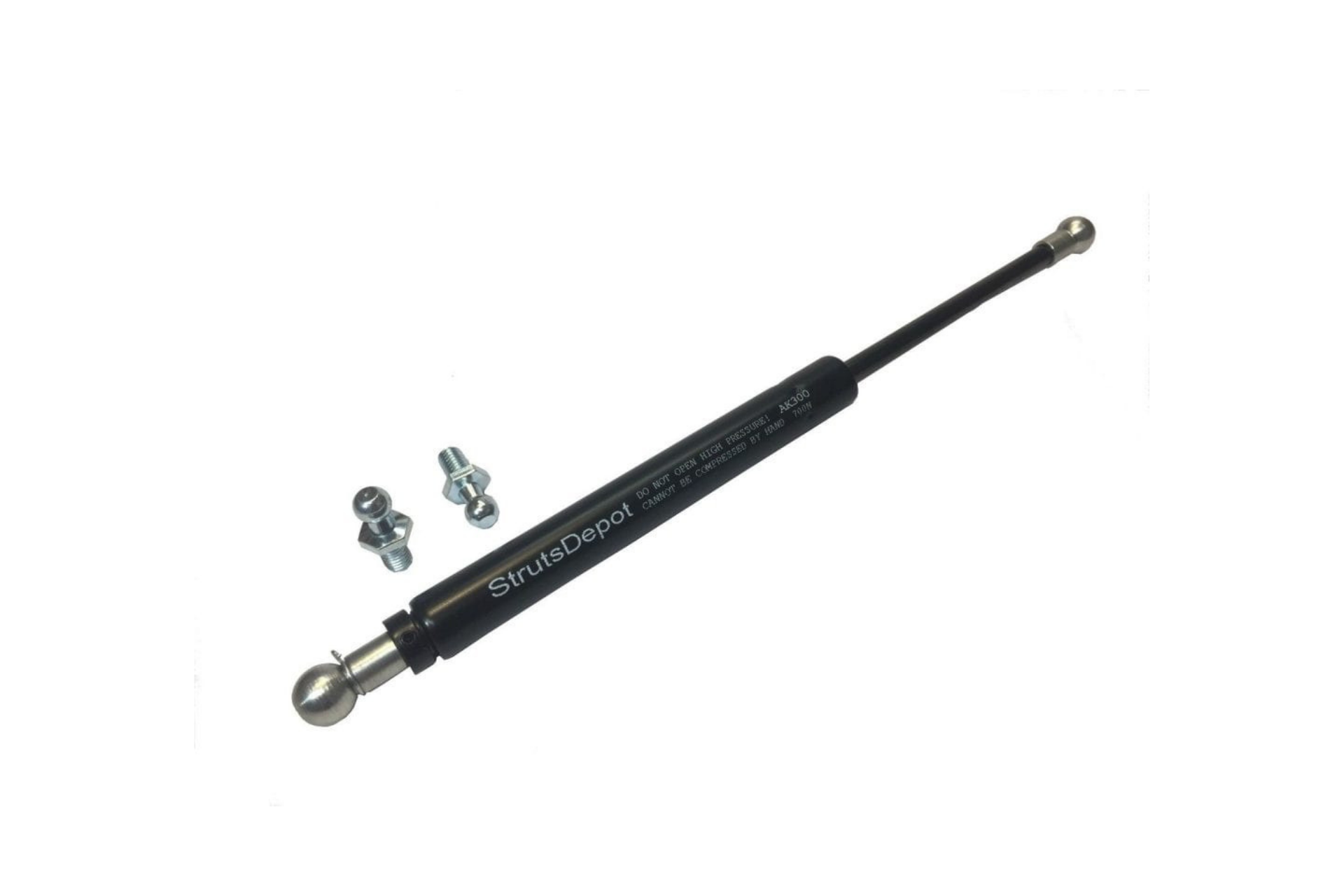 Adjustable Force Gas Strut Spring 50N to 700N w/ M8 Ball Studs – 300mm – 104mm stroke