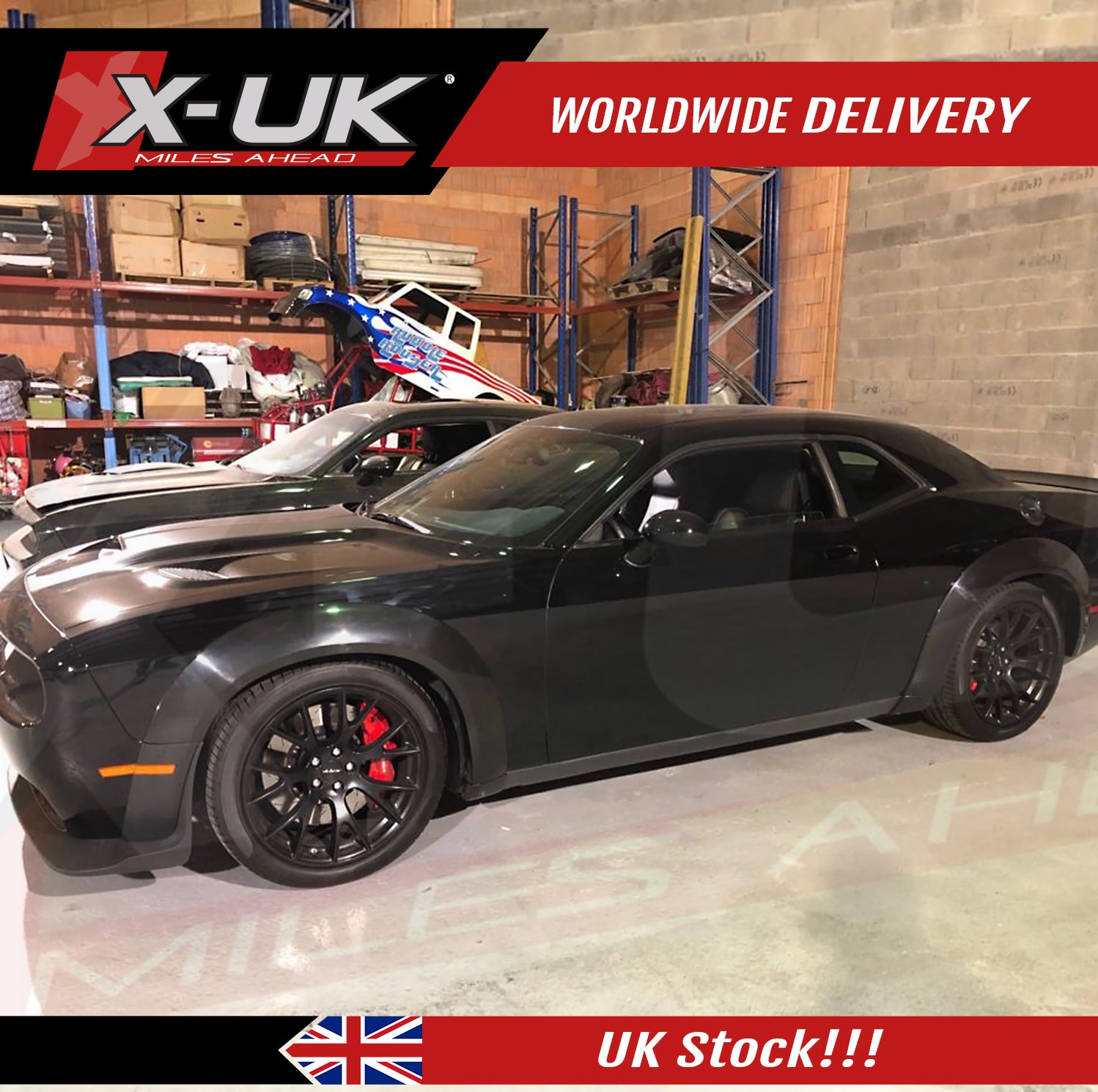 Dodge Demon Style Fender Flares With Front Lip For Dodge Hellcat 2015-2019 – X-UK Ltd