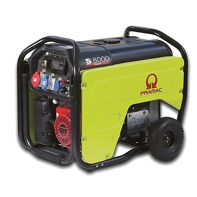 Pramac S8000 6.4kw 230V / 110V Long Run Petrol Generator Electric Start – Powerland Generators