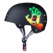 Bullet Santa Cruz Screaming Hand Rasta Helmet Black – Ripped Knees