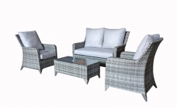 Sahara 4 Seat Rattan Sofa Set- In Cream – 5 seater sofa set