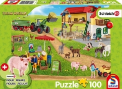 Jigsaw Puzzle Schleich – The Farmers’ Market – 100 Pieces – Schmidt – The Yorkshire Jigsaw Store