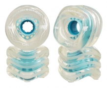 Shark DNA Formula Longboard Wheels 4 Pack Clear Blue Hub 72mm – Ripped Knees