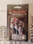 Sidewinder Sandeel Jig Heads -25g/42g chrome/bloodeye,bass, pollack,cod fishing – 25g