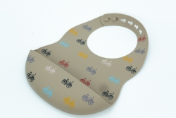 INOBY Silicone Bib Brown Bike