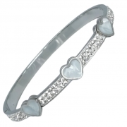 Silver Love Bangle Perimeter :17cm – Silver – Ezavision