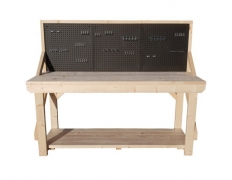 Heavy Duty Wooden Workbench With Peg Board 4FT and 6FT – 46 piece peg kit INCLUDED!!