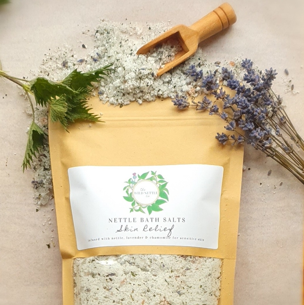 Skin Relief – Nettle Bath Salts for Sensitive Skin – The Wild Nettle Co