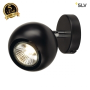 SLV LIGHT EYE 1 GU10 wall and ceiling light, black/chrome, GU10, max. 50W 149060