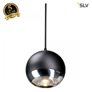 SLV LIGHT EYE PENDANT for EASYTEC II, chrome/black, GU10, max. 75W 185590