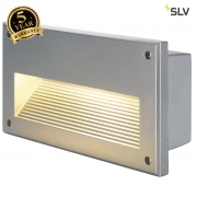 SLV BRICK DOWNUNDER E14 recessed light, silver-grey, max 40W, IP44 229062