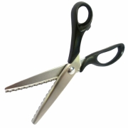 C.S. Osborne –  Scalloped Leather Shears – Black Colour – Textile Tools & Accessories