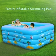 Family Inflatable Swimming Pool with Electric Air Pump