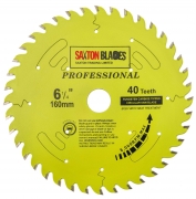 Saxton TCT16040TPRO Professional Range TCT Circular Blade 160mm x 40T x 20mm bore, 16mm ring