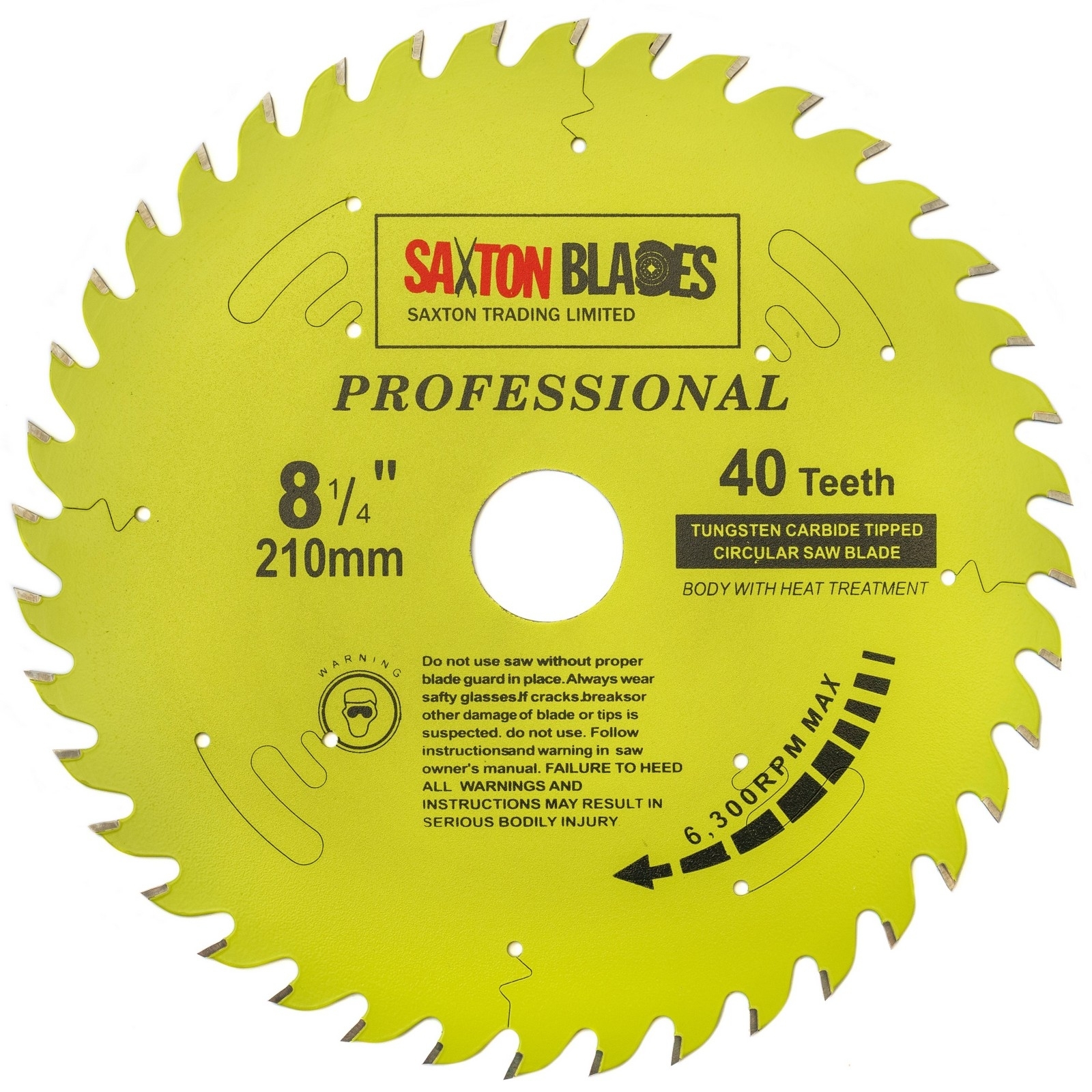 Professional Range TCT Circular Blade 210mm x 40T