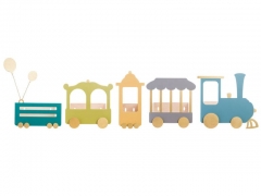 ”Express to Fantasy” Train Kids shelf – Dusty Grey