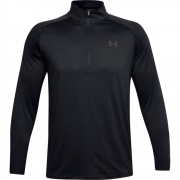 Under Armour Tech 2.0 1/2 Zip Long Sleeve SIZE: S, COLOUR: Black/Charc