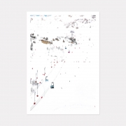 Val D’isere Bubbles Mountain Art Print, A3 (42cm x 29.7cm) unframed print – Powderhound