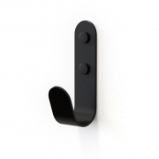 J Wall Hooks – Steel – Black – 133mm x 35mm x 60mm – The Hairpin Leg Company