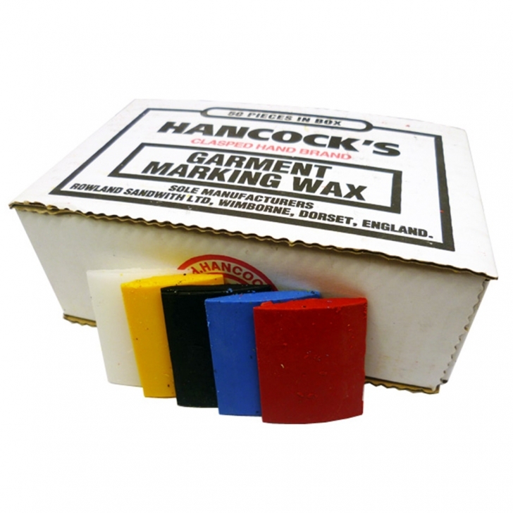 H.H Hancock – Hancocks Garment Marking Wax / Tailors Wax (50’s) – Assorted – Multi Colour – Textile Tools & Accessories