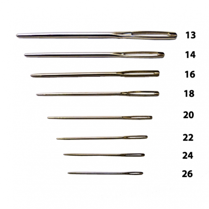 C.S. Osborne –  No. 563 Tapestry Needles – Blunt Point (25’s) – 22 (38mm) – Silver Colour – Textile Tools & Accessories