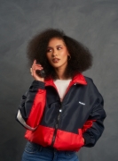 Retro Festival Jacket – Red and Navy L – WellBrick