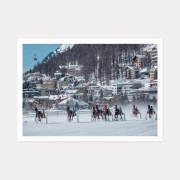 White Turf Mountain Art Print, A2 (59.4cm x 42cm) unframed print – Powderhound